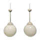 Ensemble de deux suspensions opalines Philips Phililight