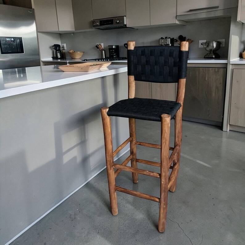 Rope bar stool