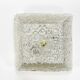 J.T. Kalmar Square Applique Ceiling Light in Brass and Textured Glass, 1950s