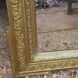 Mirror 19 th wood and golden stuc 156x87cm
