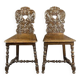 Paire de chaises en bois sculpté, fin XIXe siècle