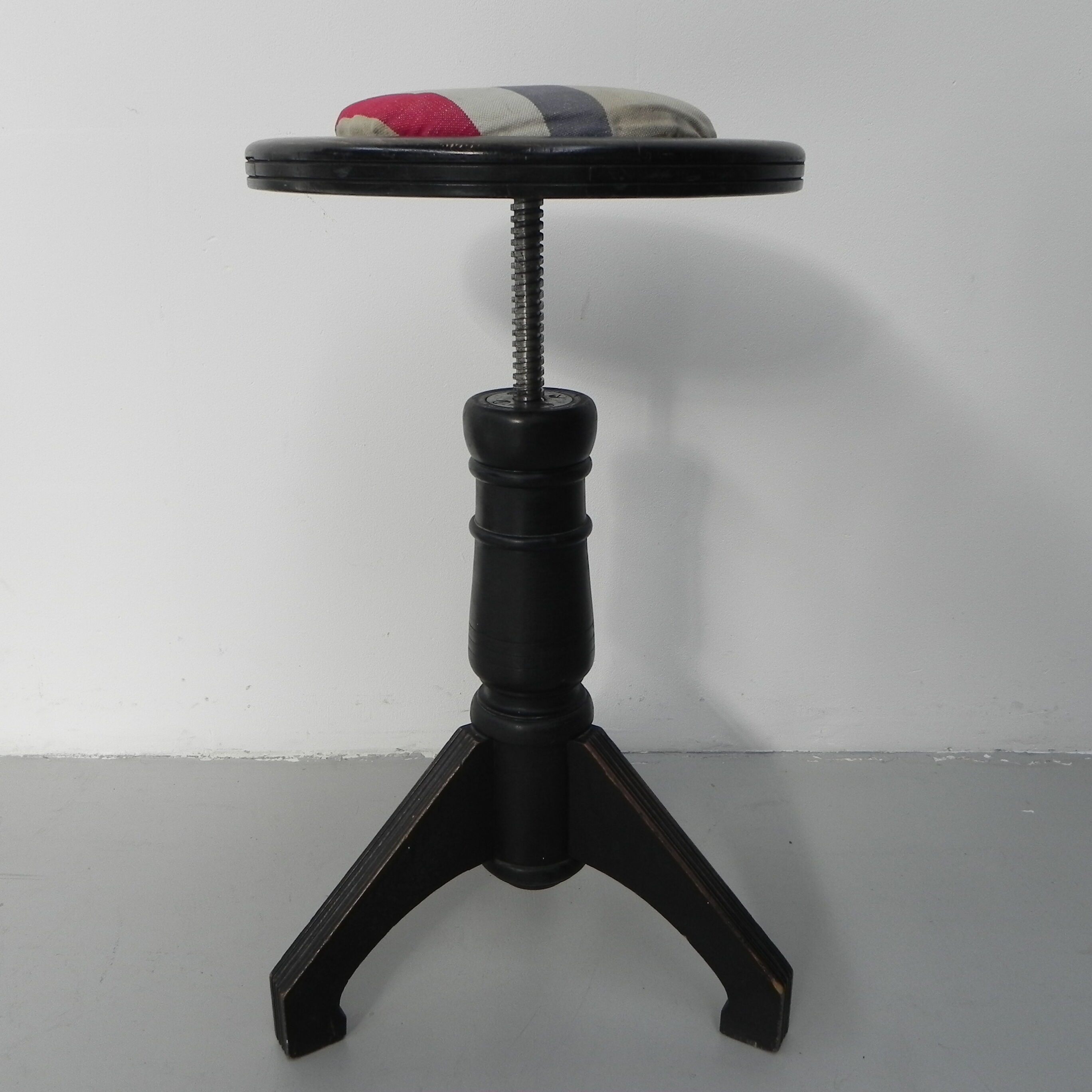 Art Deco piano stool on tripod