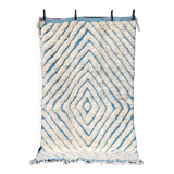Handmade natural wool Berber rug