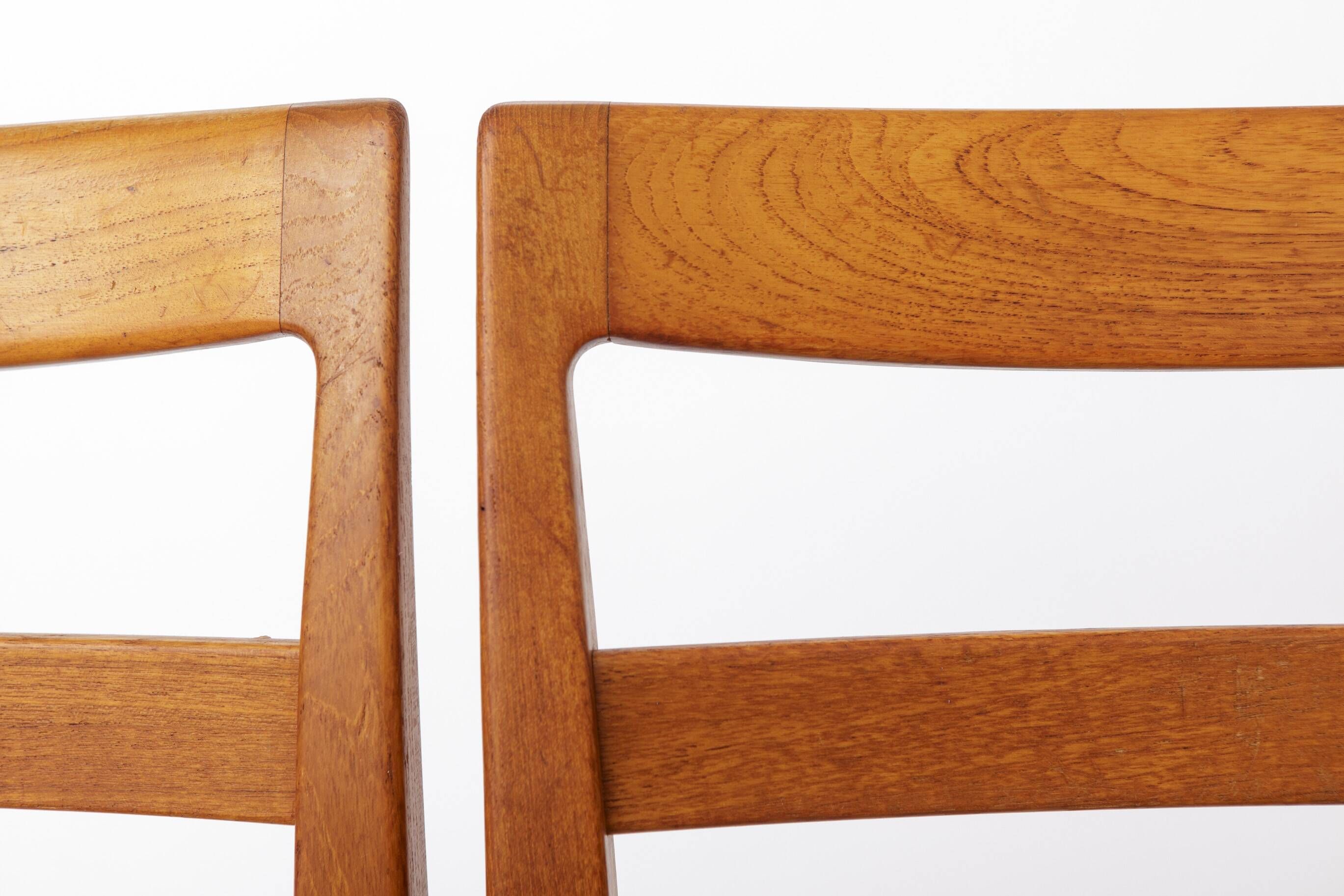 2 of 8 Garmi Dining Chairs by Nils Jonsson for Troeds, 1960s Swedish Teak