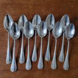 10 silver plated table spoons