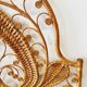 Peacock rattan headboard