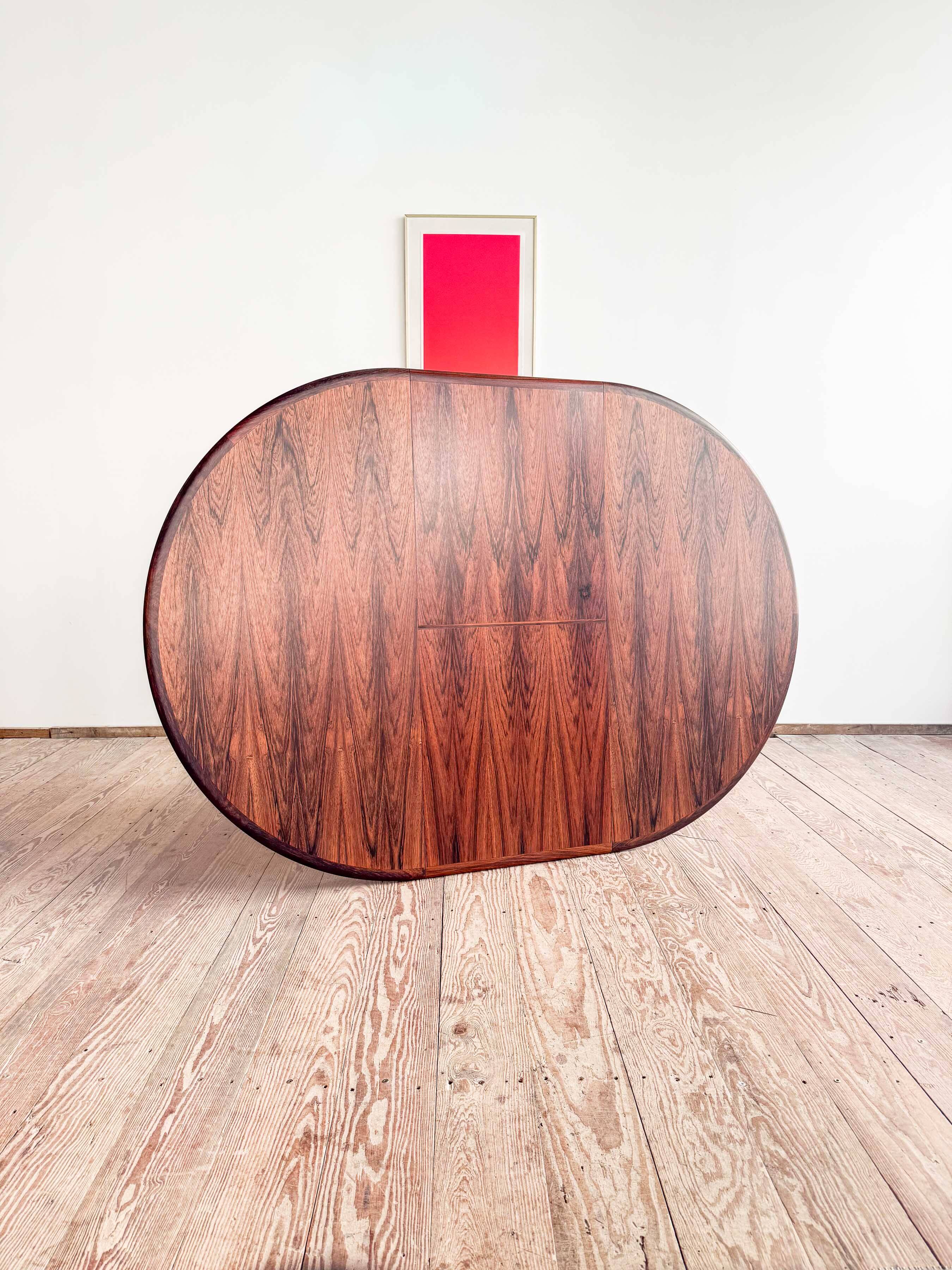Table à manger danoise Mid-Century Modern en palissandre, Niels O. Møller