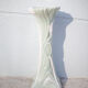 Sellette céramique art nouveau, porte-plante ancien colonne, art nouveau, céramique fleurie, sellet