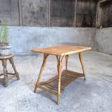 Vintage rattan coffee table