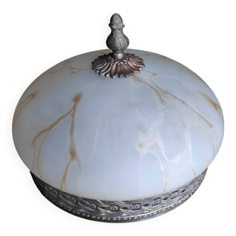 Plafonnier 2 lumières effet marbre