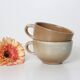 Set of 2 stoneware cups, Grès du Marais, vintage, 1980