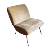 Fauteuil chauffeuse Kiss de la maison Pelfran vintage années 60 parfait état