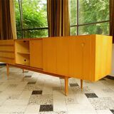 Sideboard in cherrywood with sliding doors from Wilhelm Renz, Germany 1960s