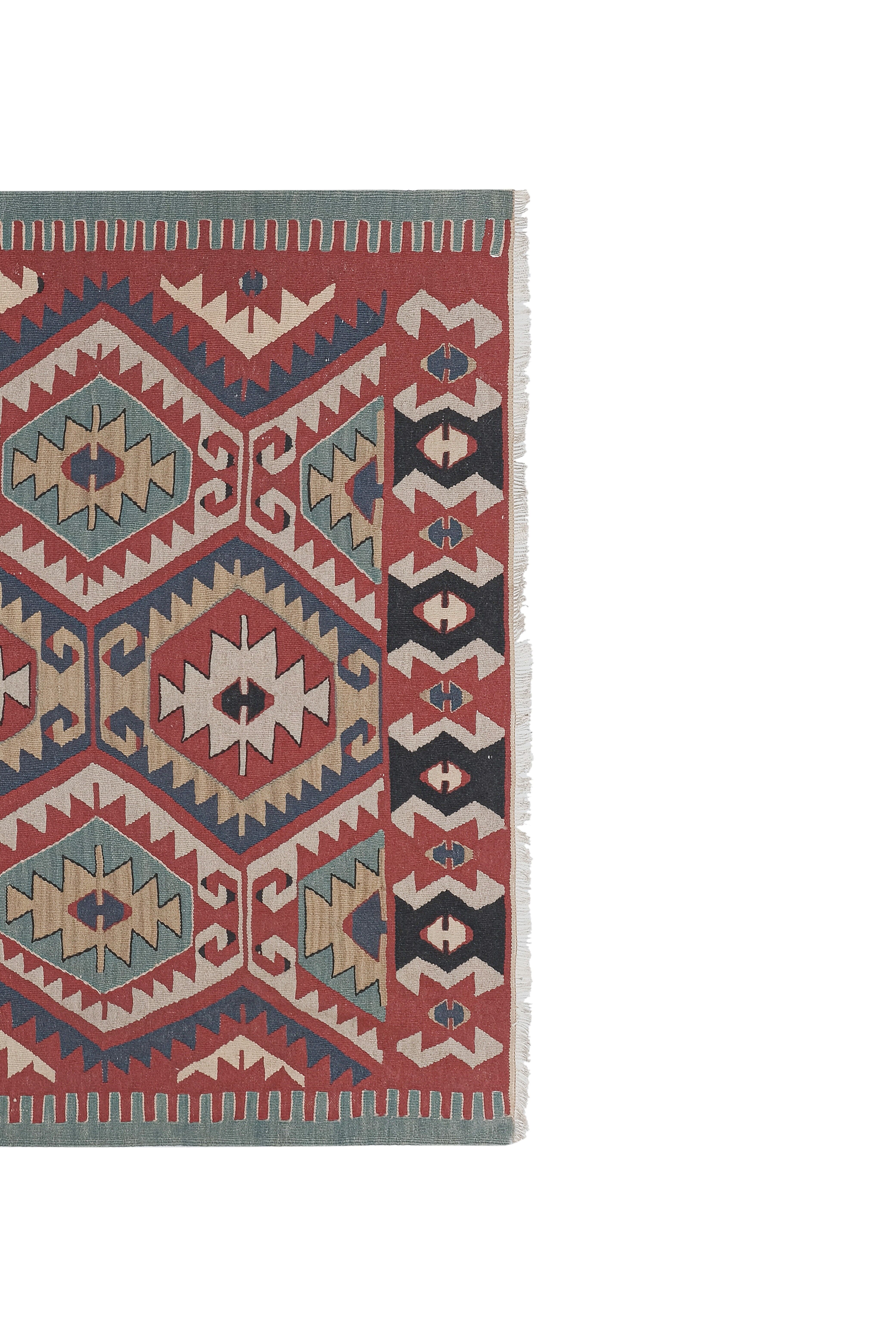 Vintage Turkish rug from Oushak, hand-woven 116x171 cm