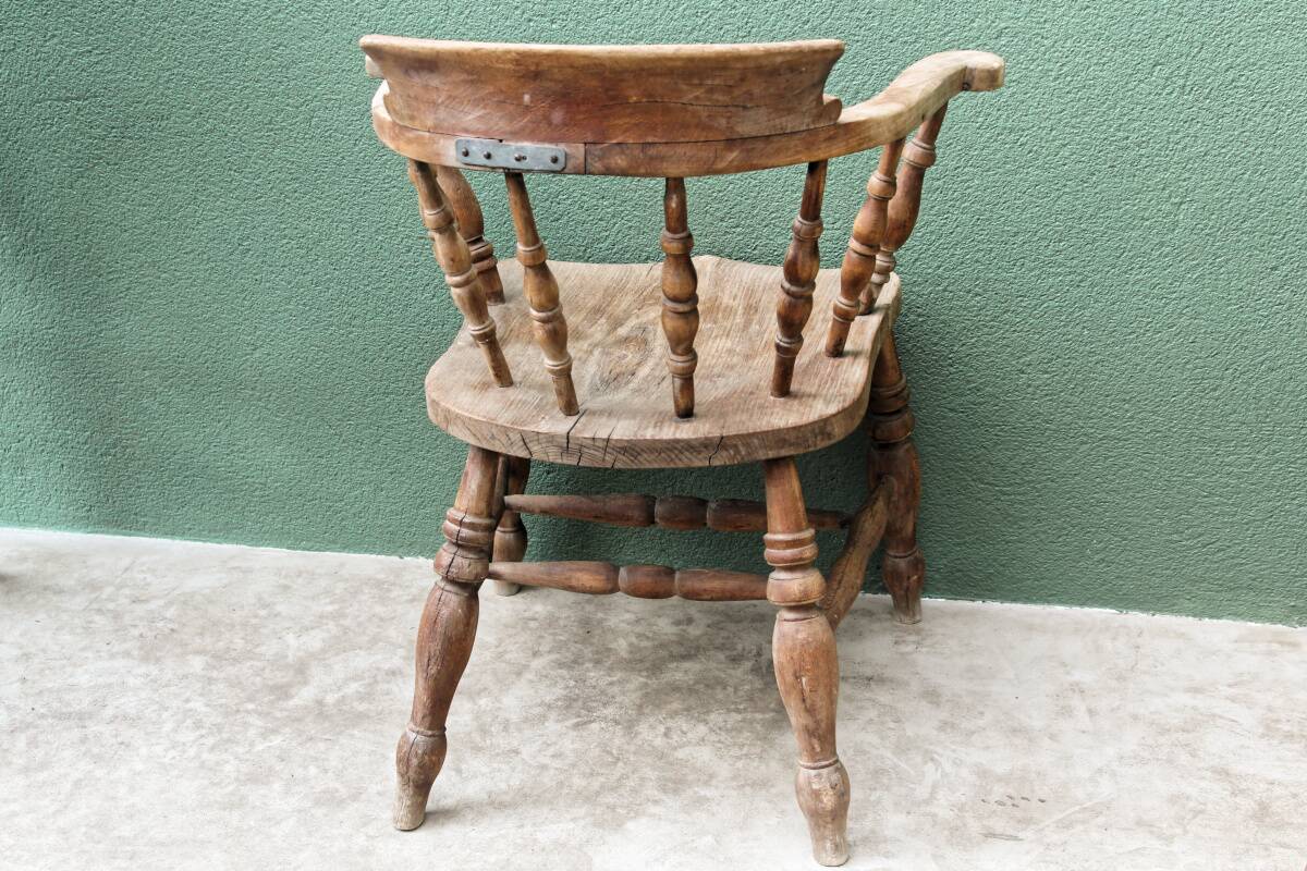 Victorian armchair, called "captain's"