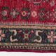 Red Geometric Oushak Handknotted Rug