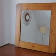 Miroir en bois années 70 pin