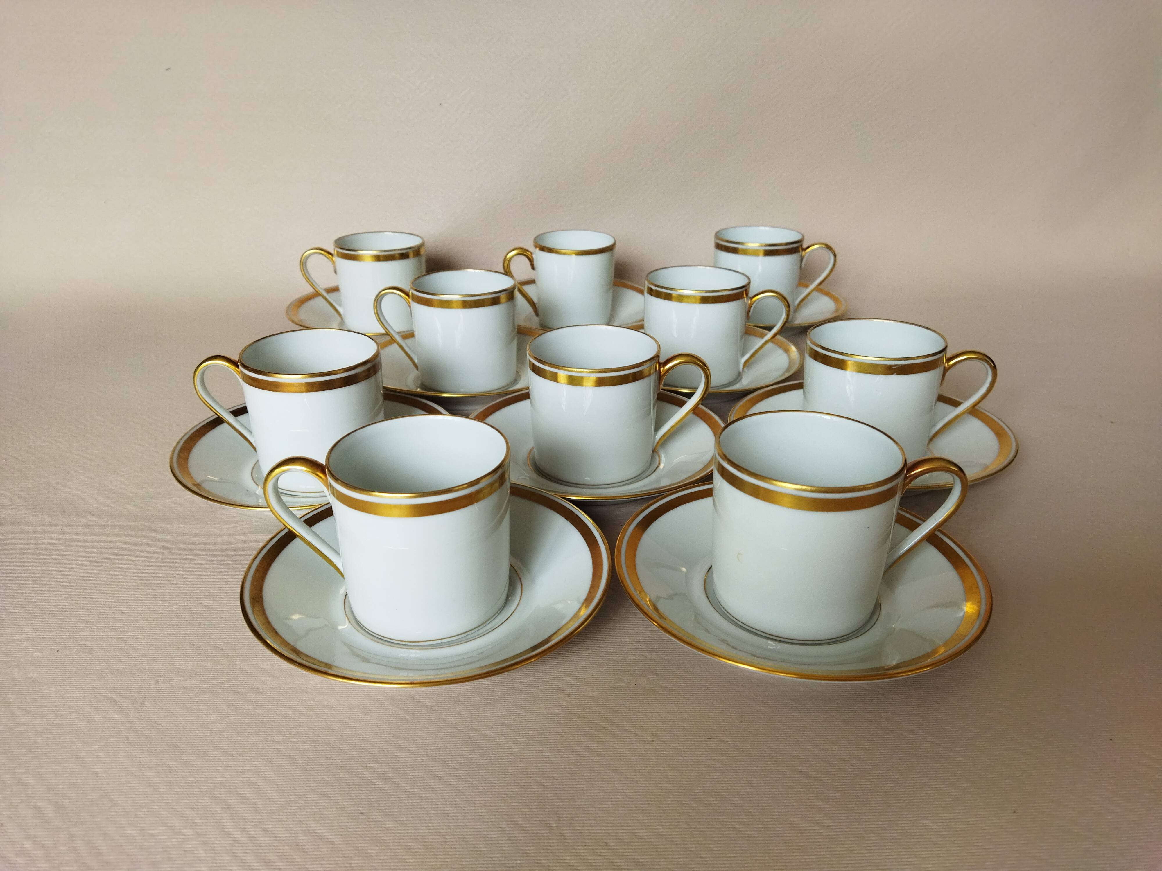 10 Ahrenfeldt Limoges coffee cups