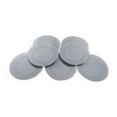 Set de 8 assiettes blanches plates Limoges