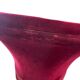 Vintage burgundy fringed armchair/chair