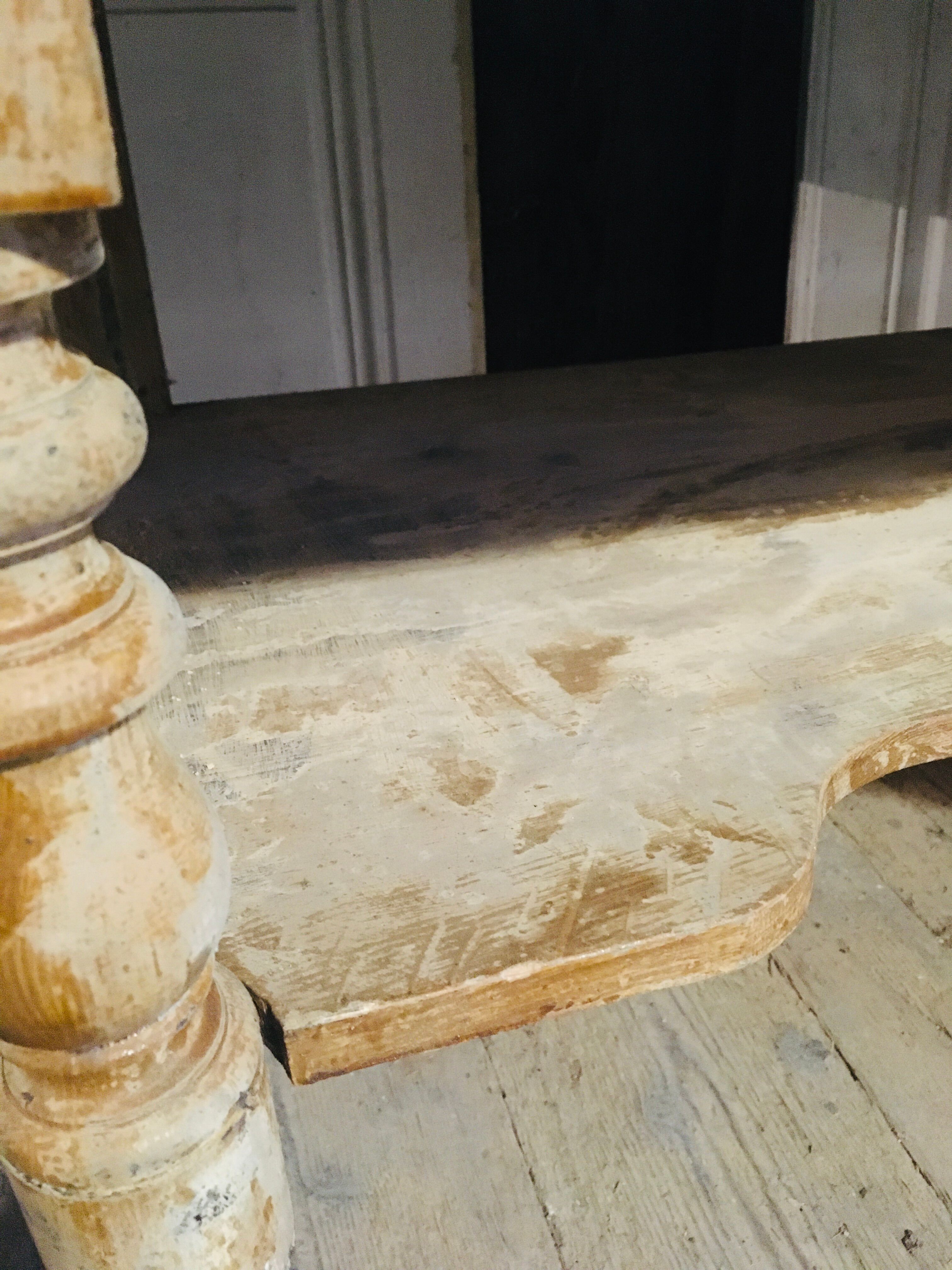 Red console table on top