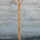 Coat rack parrot in rattan and bamboo