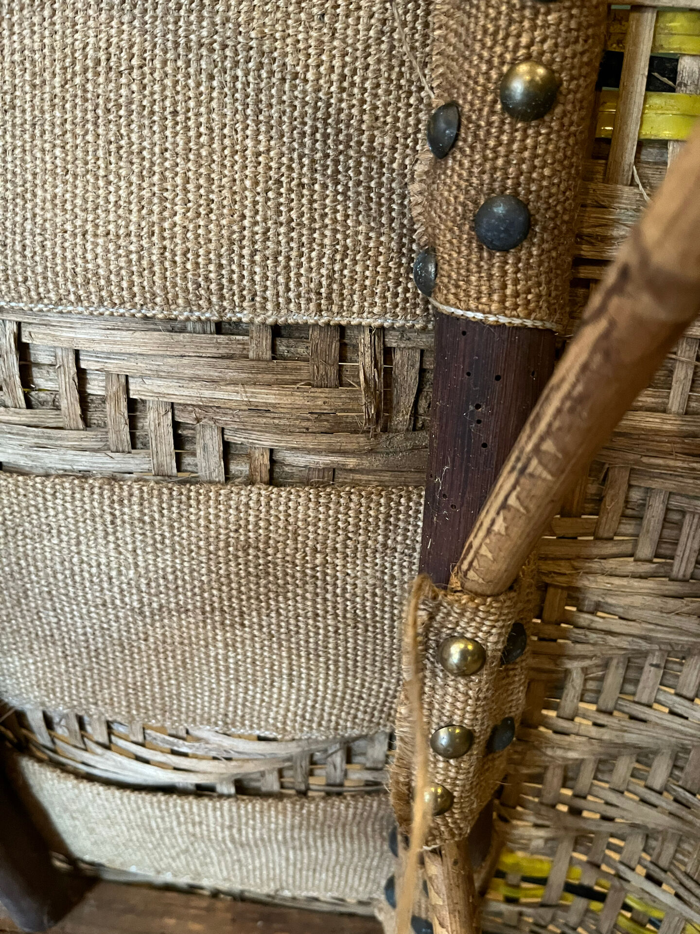 Fauteuil début de siècle rotin osier m