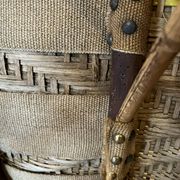 Early century wicker rattan armchair m