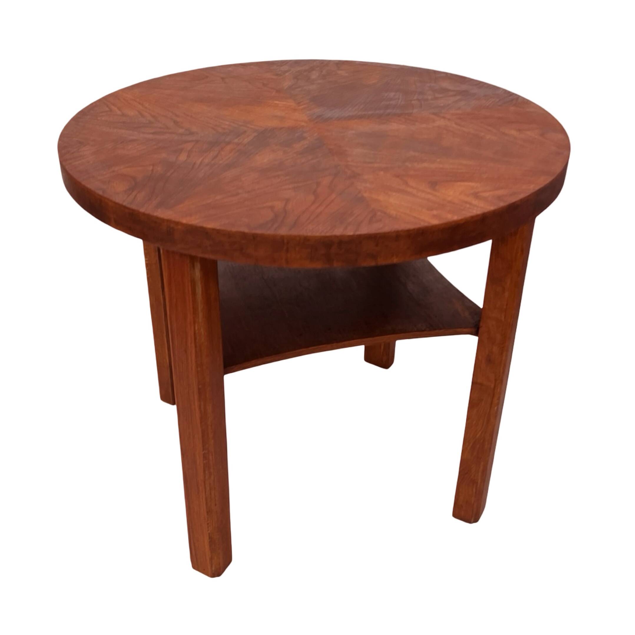 Round coffee table, Mid-Century, Art Deco, after renovation, Germany, 1960s
