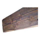 Bench 100 cm old solid wood with patina