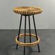 Midcentury Dutch rattan bamboo bar stools by Rohe Noordwolde, 1950s