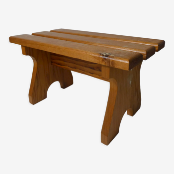 Old wooden bench walking foot