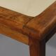 Vintage plant stand side table wood & ceramic 1950s