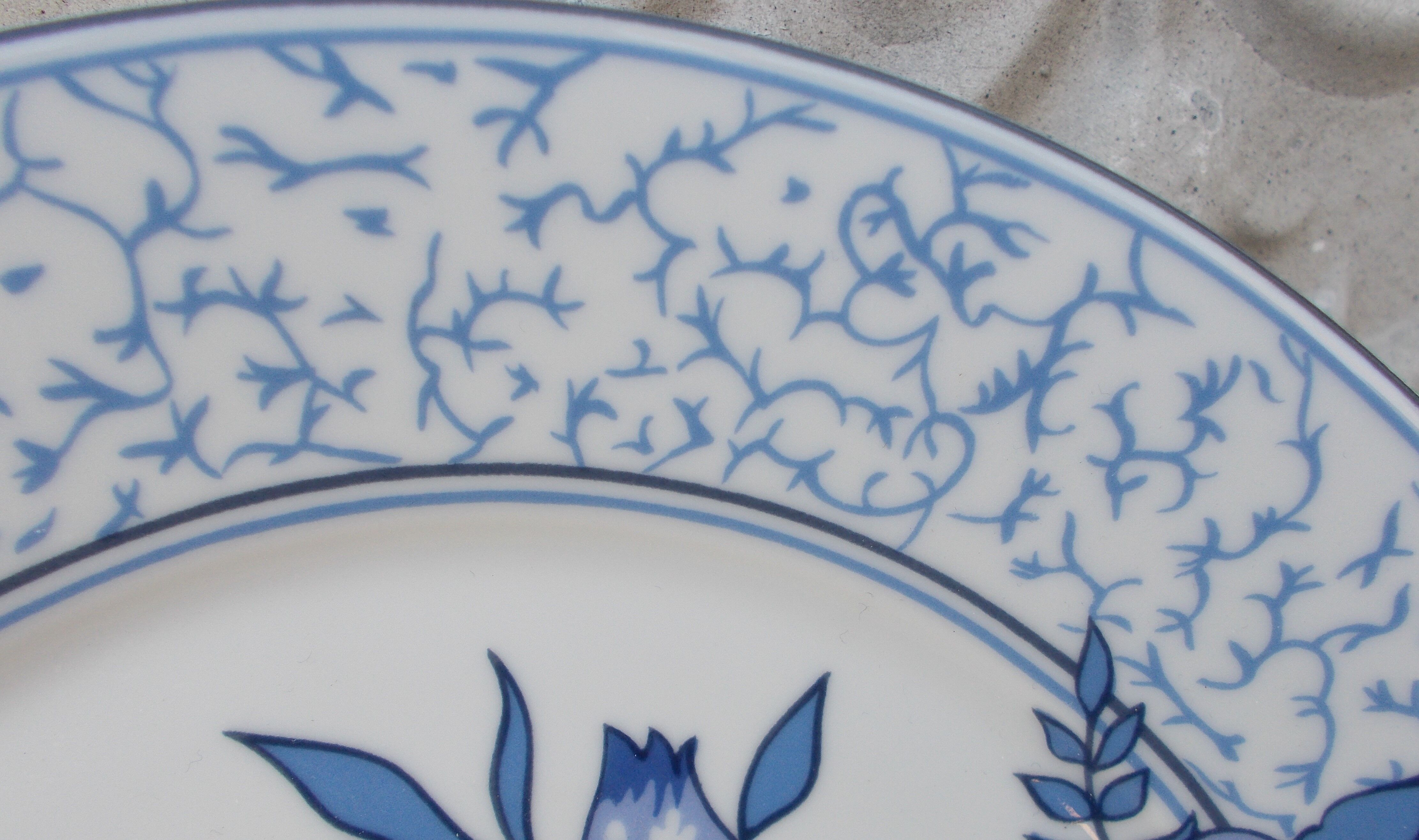 6 Limoges porcelain dessert plates Bracieux Deshoulieres