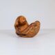 Organic birch wood bowl of Swedish folk art, from the 1960s.