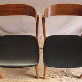 Lot de deux chaises scandinave farstrup model 206