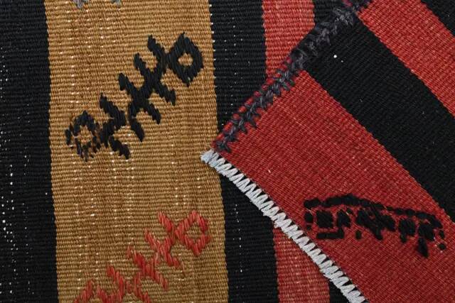 Vintage Turkish Oushak Handmade Wool Cotton Orange Runner Rug 132x332