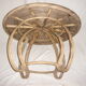 Table rotin & 2 tabourets indochine 1950