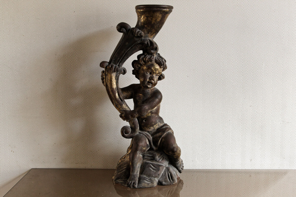 Ancient plaster cherub