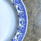 Plat rond en terre de fer, service "Drouot"