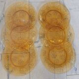 6 assiettes à dessert vintages Vereco
