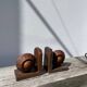 Art Deco wooden bookends