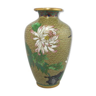Vase en bronze email cloisonne Chinois Chine