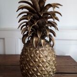 Lampe ananas en bronze