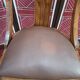 Gondola chair with art-deco motifs, spring leatherette seat