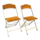 Pair of vintage mustard Opera chairs from the 70s.