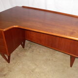 Peter Lovig Nielsen's Scandinavian teak boomerang desk from the 60s