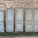 Set of 4 old pine doors