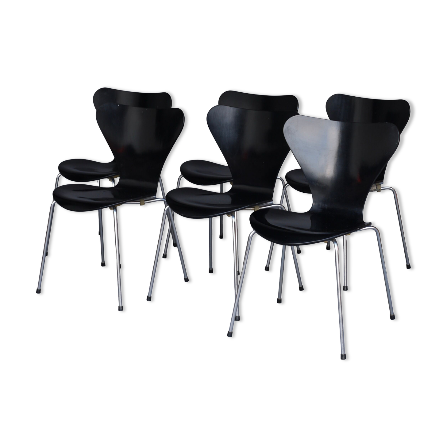 Arne Jacobsen Series 7 Chairs by Fritz Hansen. 1960s