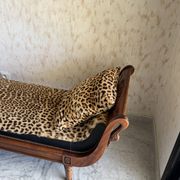 Empire-style wooden daybed / chaise longue